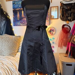 Vintage Gunne Sax Jessica McClintock Polka Dot Mini Dress 5/6